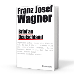<p><span class="bold">Covergestaltung</span></p>
<p><span class="bold"> </span></p>
<p>Franz Josef Wagner</p>
<p>Briefe an Deutschland<span class="bold"><br /></span></p>
<p><span class="bold"> </span></p>
<p>Diederichs Verlag</p>